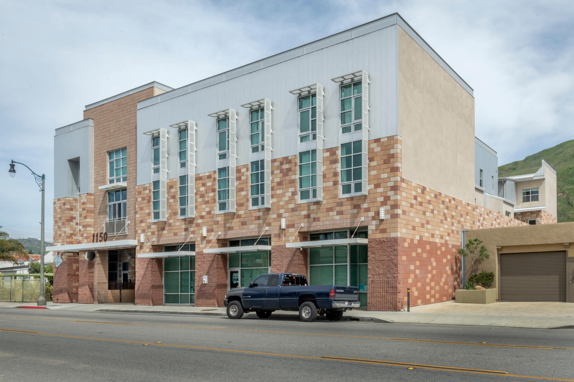 exterior building with brick and tile