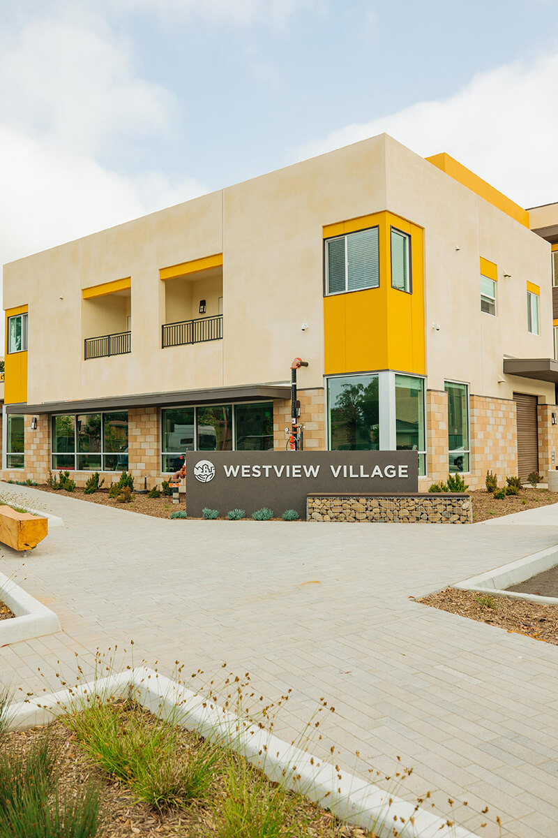 outside the Westview Village II building