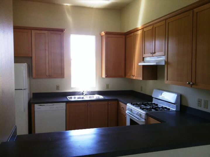 inside Soho apartment kitchen