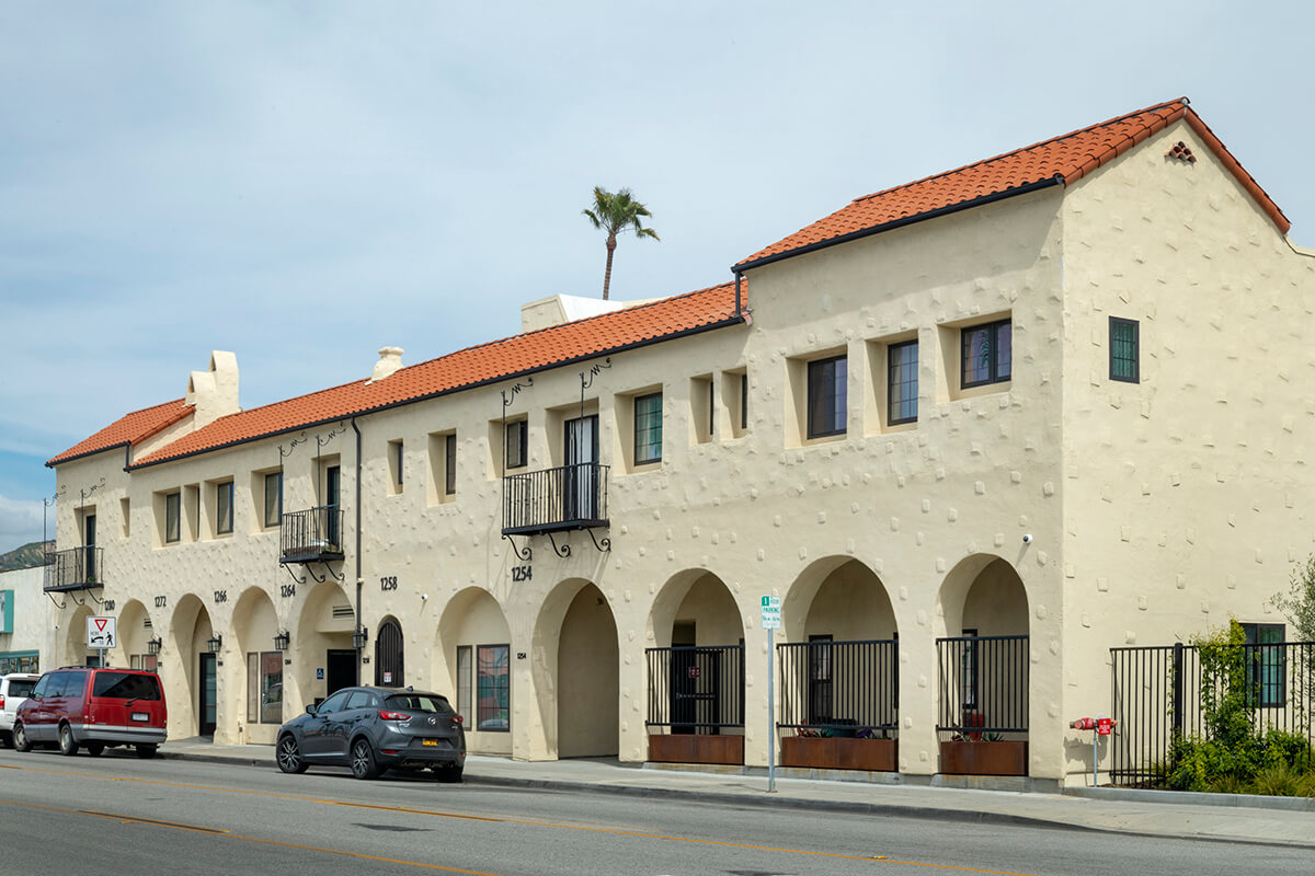 outside El Portal building